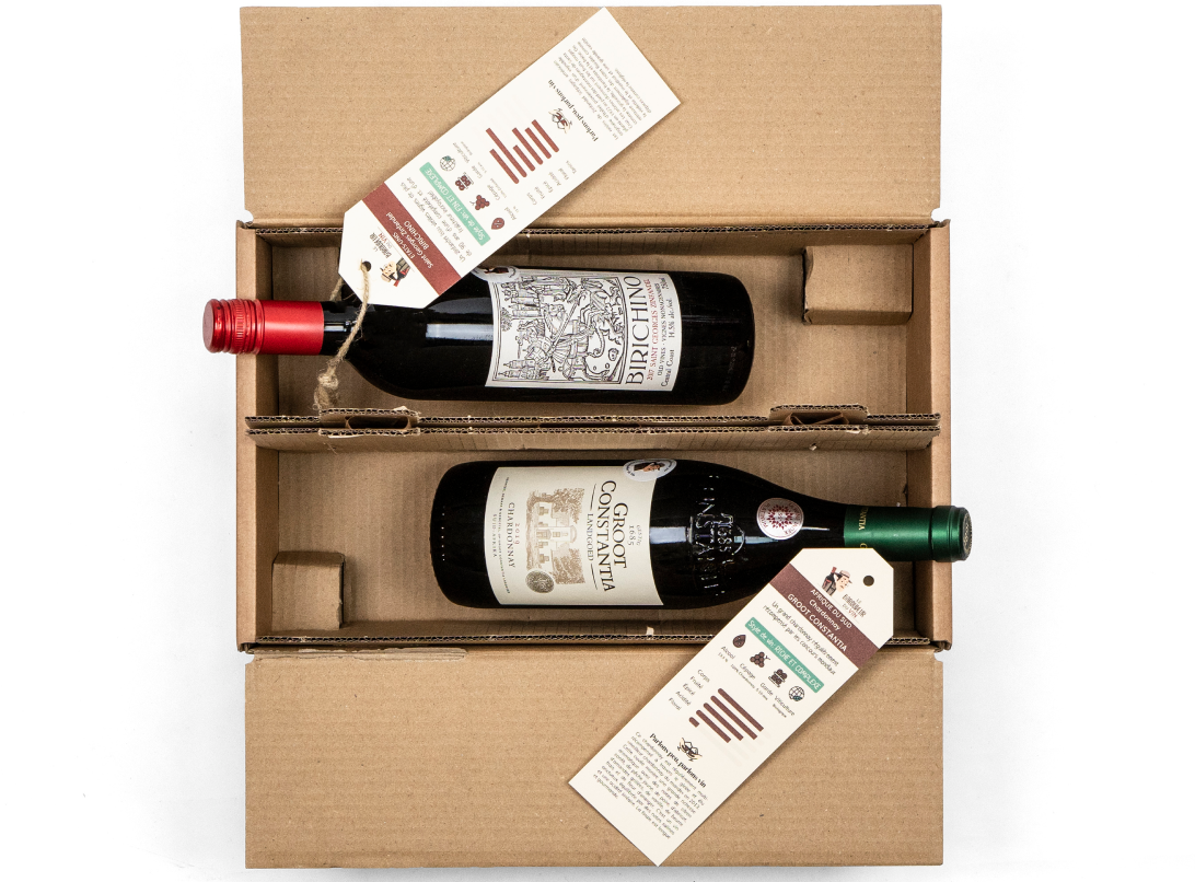 le contenu de la box vin du Baroudeur
