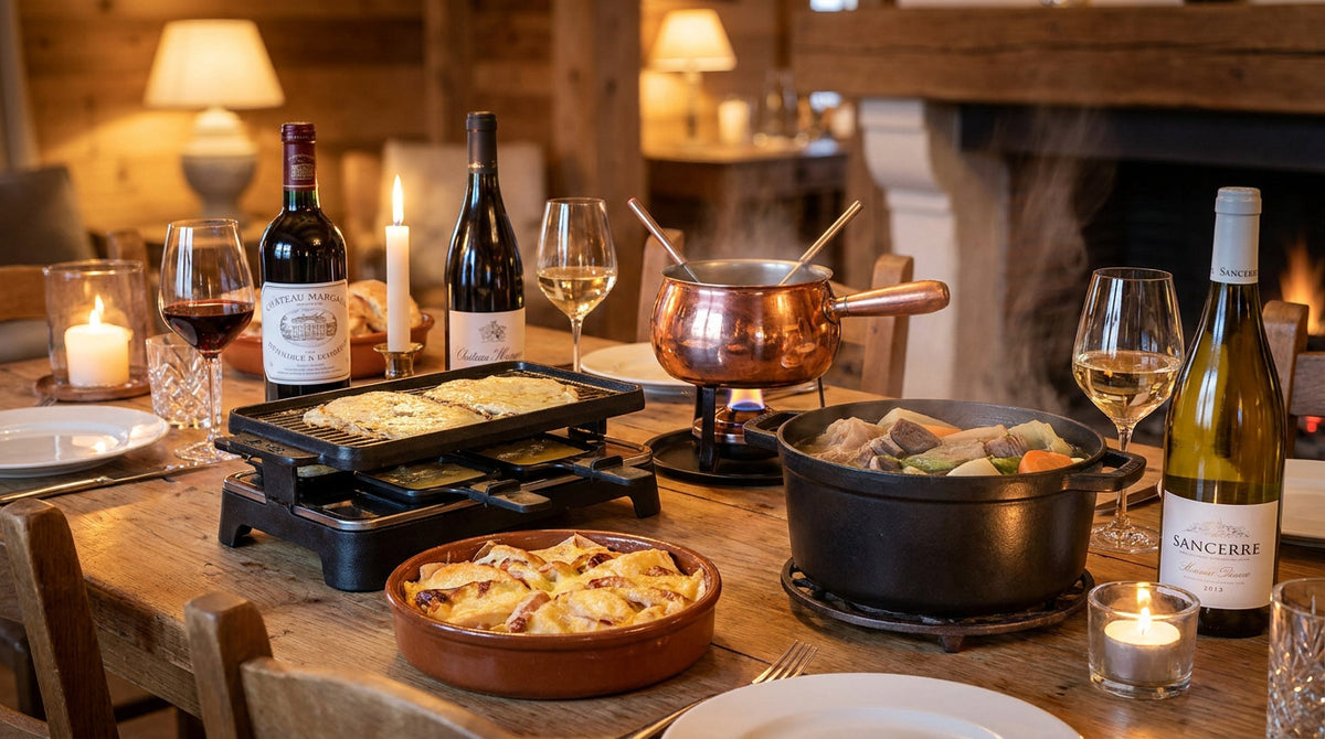 Les vins des plats d'hiver : raclette, tartiflette, fondue, pot-au-feu
