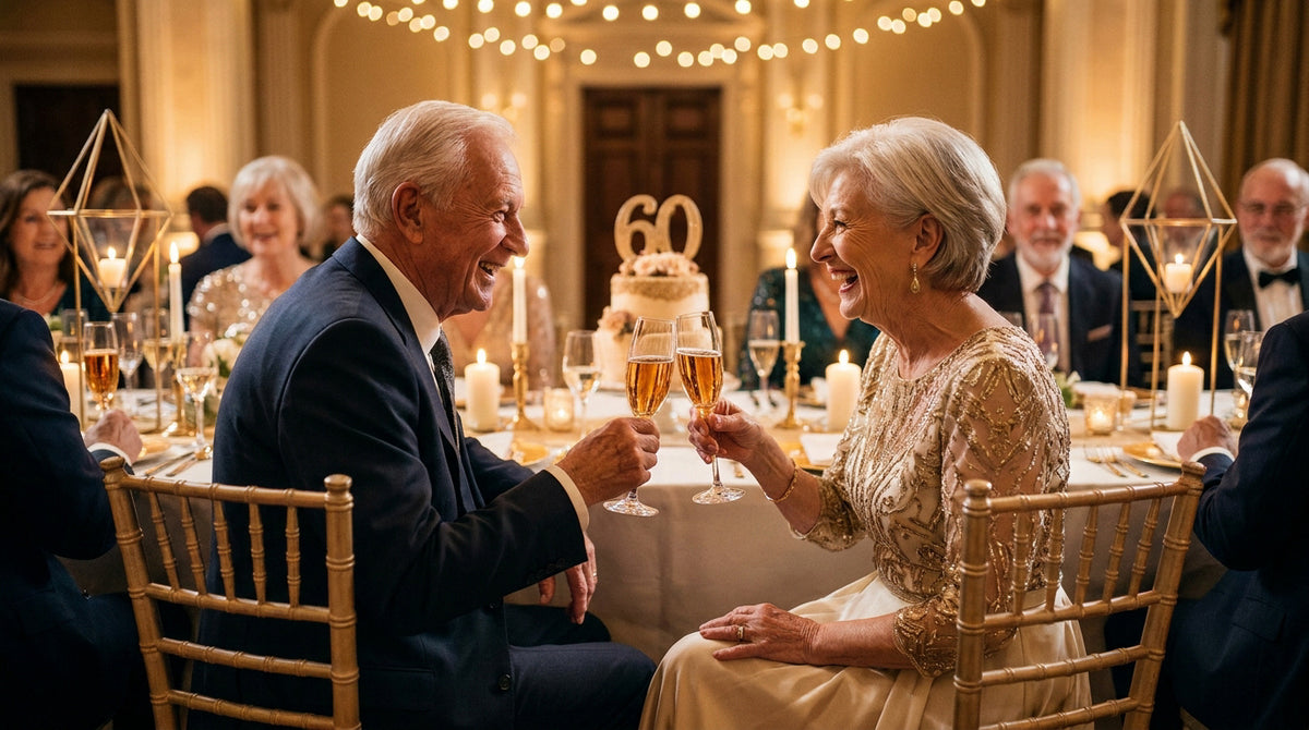 Noces de diamant : 60 ans de mariage, symbolique et cadeaux