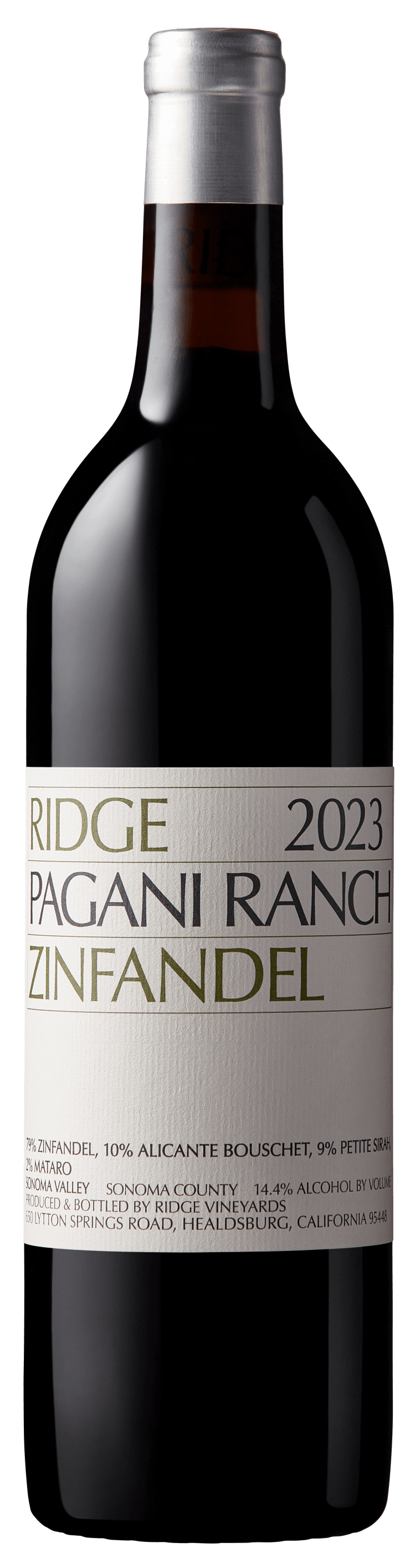 Ridge Vineyards - Pagani Ranch Zinfandel - 2023