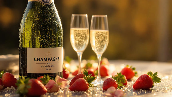 champagne et fraise