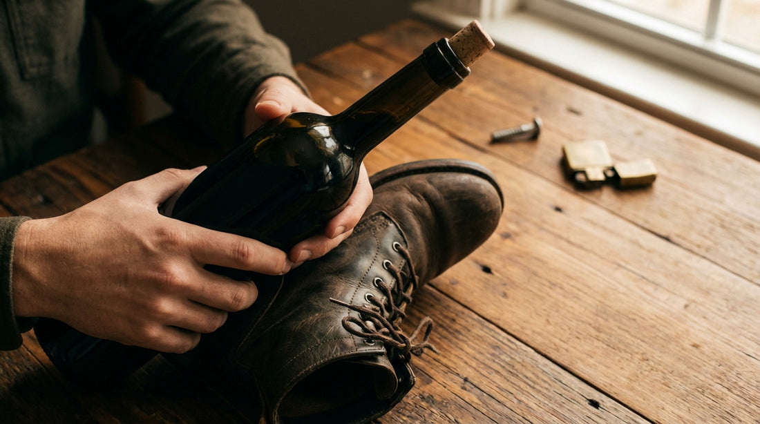 ouvrir bouteille chaussure
