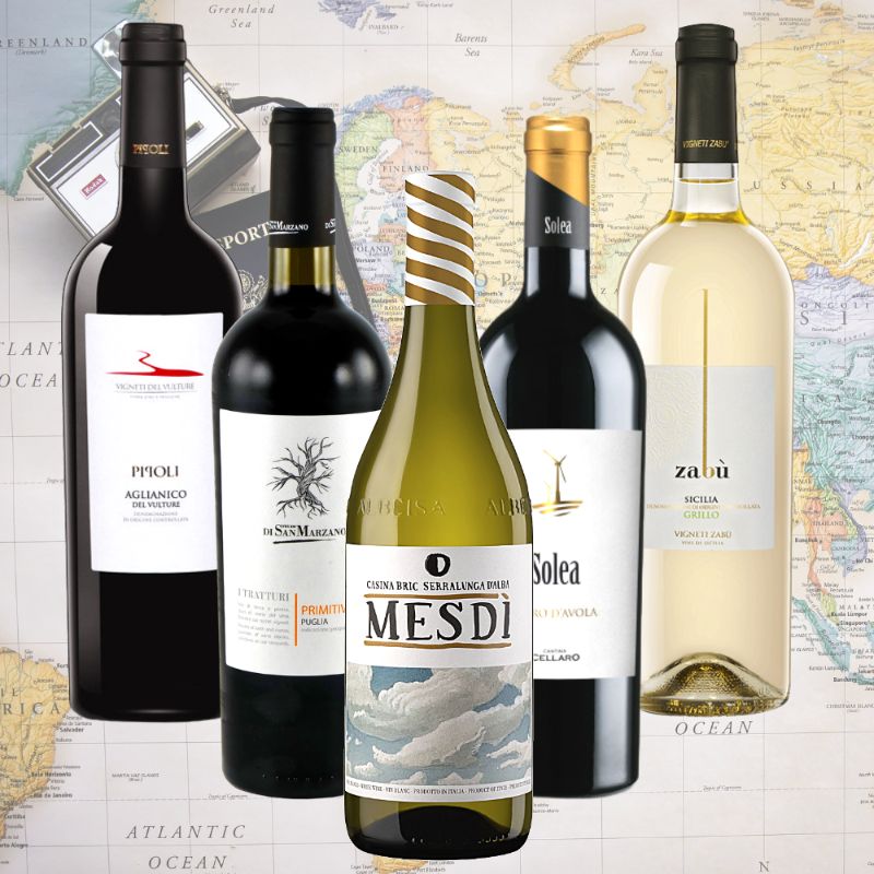 coffret vin italie