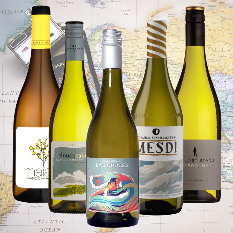coffret vin blanc du monde