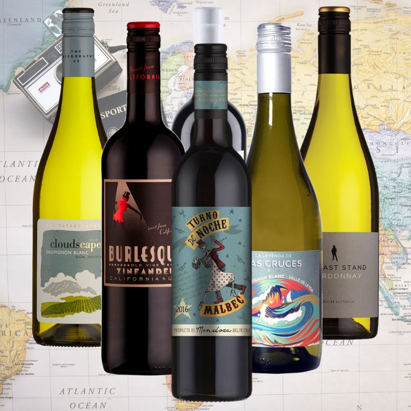 coffret vin tour du monde
