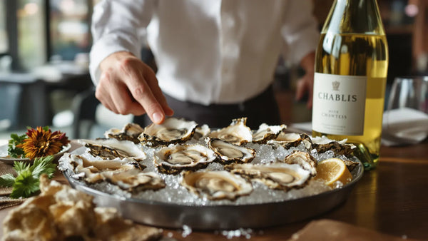 vin et huitre